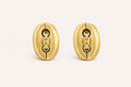 Boucles d'oreilles Graines d'Or en or brossé, RENN Paris